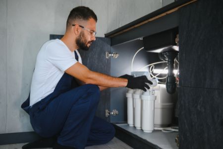 Water filtration system installation