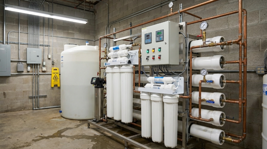 Commercial water filtration system